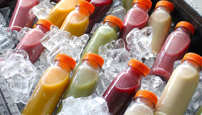 smoothie-catering smoothie flesjes om te trakteren
